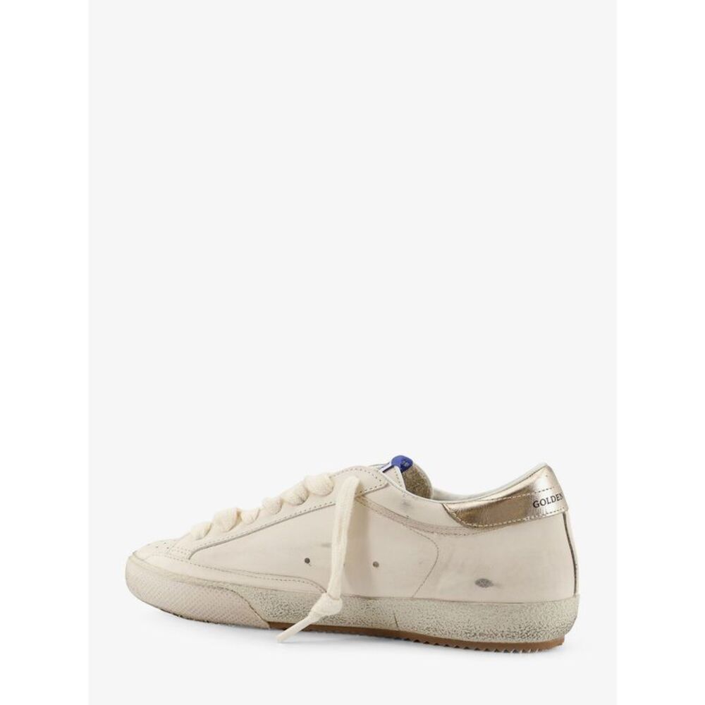 Golden Goose Deluxe Brand Men Super Star Leather Sneakers With Iconic Side Logo - Picture 3 of 5